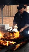 Paul cooking at Clem's Cafe