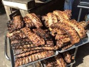 Smoked ribs at Clem's Cafe